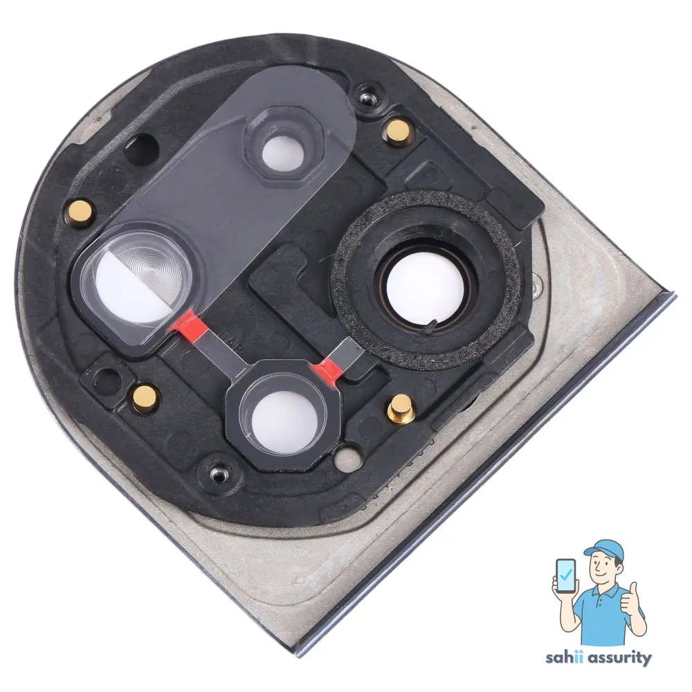 Camera Lens Glass with Frame for OnePlus Ace 2 White thumbnail